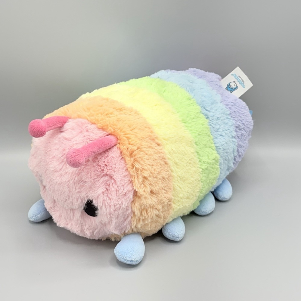 Mini Squishable Rainbow Caterpillar Partial Tags Read 11"